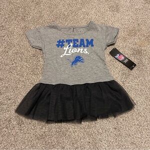 NFL Gray & Blue Detroit Lions Tutu Dress